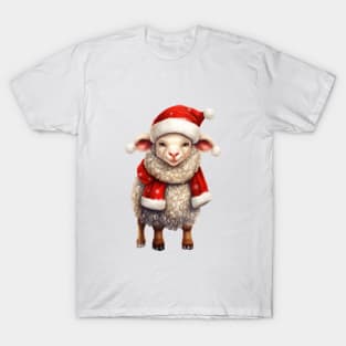 Vintage Christmas Sheep T-Shirt